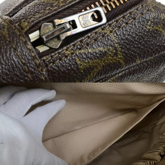 LOUIS VUITTON Trousse Toilette 28 Clutch Hand Bag Monogram Brown - Picture 8 of 14